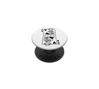 Airedale Terrier King of Hearts Amusant pour Les Amateurs De Chiens, Pop Art PopSockets PopGrip Adhésif