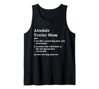 Airedale Terrier Mom Definition Funny Waterside Dog Owner Débardeur