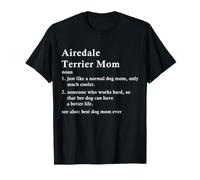 Airedale Terrier Mom Definition Funny Waterside Dog Owner T-Shirt