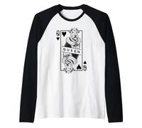 Airedale Terrier Queen of Hearts Amusant pour Les Amateurs De Chiens, Pop Art Manche Raglan