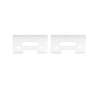 AIRERA Lot de 2 Lames Mobiles en Céramique de Remplacement 2 Trous #2161, y compris 2 Pièces de Lames Mobiles, compatibles avec Tondeuse à Cheveux Wahl 5 Star Series Magic Clip 8148(Blanc, 2 Pièces)