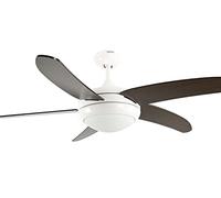 AireRyder 1321202213 Ventilateur de Plafond, Métal Bois, 75 W, Blanc, 132 cm