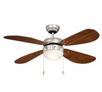 Ventilateur de plafond Classic 105 cm Nickel / Noyer aireRyder