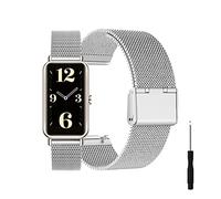 AireWiki Métal Bracelet pour Huawei Watch Fit Mini Bracelets, Acier Inoxydable en Métal, Bracelets avec fermoirs à Boucle réglables Compatible avec Huawei Watch Fit Mini Bracelet (D)