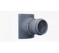 branchement à vis Airfit 22550AZ DN 125 x 50, gris, en polypropylène
