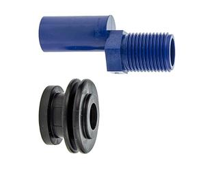 Airfit Kit d'arrivée d'urinoir 1/2" avec joint d'étanchéité, saut de 5 mm