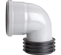 Prise enfichable coudée Airfit 112110WS DN 110 x 110, grise