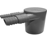 AIRFIT Raccord double pour machine à laver et séchage à condensation 1 x 8-11,5 mm et 1 x 14,5-20 mm DN40 50042WTW, Gris