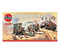 Airfix - Maquette 25PDR Field Gun & Quad - Vintage Classics - 1:76e