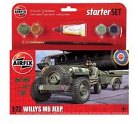 Airfix 55117A Coffret Cadeau Willys MB Jeep 1:72 Modèle Réduit