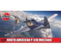 AIRFIX - Model Set - A01004B North American P-51D Mustang Kit de Construction de Maquettes d'Avion en Plastique pour Adultes et enfants de 8 Ans et Plus, Modèle à L'Échelle 1:72