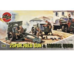 Airfix - A01305 - Construction et Maquettes - Bâtiment - 25pdr Field Gun & Quad