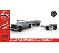 Airfix A02339 - 1/72 Willys Jeep, Remorque & Canon 6Pdr - Neuf