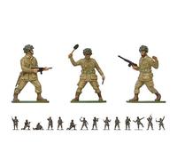 Airfix Figurines Seconde Guerre mondiale Parachutistes américains A02711V 1/32 – 14 non peintes 8+
