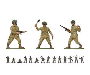 Airfix - A02711V - Parachutistes Américains de la Seconde Guerre Mondiale, Kits de Maquettes en Plastique pour Adultes et Enfants de 8 Ans et Plus, L'Ensemble Comprend 14 Figurines Non Peintes