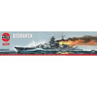 Airfix Bismarck Modèle réduit de navire militaire Kit de montage 1:600