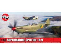 Airfix A05143 Supermarine Spitfire Tr.9 Maquette de construction - Kits d'avion en plastique pour adultes et enfants de 8 ans et plus, le lot comprend des sprues et des décalcomanies à l'échelle 1:48
