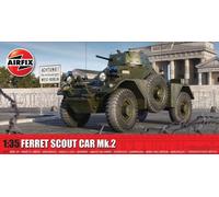 Airfix Model Set - A1379 Ferret Scout Car Mk,2 - Kit de Construction de Maquettes en Plastique pour Adultes et enfants à Partir de 8 Ans, des Grappes- Modèle à L'Échelle 1:35, Non Peint