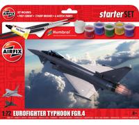 Airfix Kit de démarrage Eurofighter Typhoon FGR.4 1/72 avec peintures et colle