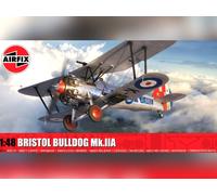 Airfix Maquette avion militaire Bristol Bulldog Mk.IIA – Plastique 1:48, 3 décorations décalcomanies