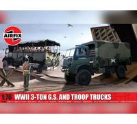 AIRFIX Camions GS et de transport de troupes 3 tonnes WWII - 1/76 - AIRFIX A0330