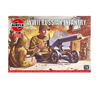 Airfix Ensemble de Figurines - A00717V Infanterie Russe, Kits de Maquettes en Plastique pour Adultes et enfants de 8 Ans et Plus, L'Ensemble Comprend 48 Figurines Non Peintes