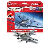 Airfix Kit de démarrage A55013 Maquette d'avion North American P-51D Mustang - Maquette en Plastique pour Adultes et Enfants de 8 Ans et Plus, Contient grappes, décalcomanies