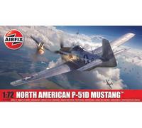 AIRFIX - Model Set - A01004B North American P-51D Mustang Kit de Construction de Maquettes d'Avion en Plastique pour Adultes et enfants de 8 Ans et Plus, Modèle à L'Échelle 1:72