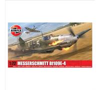 AIRFIX - Model Set - A01008B Messerschmitt Bf109E-4 Kit de Construction de Maquettes - Kits d'Avion en Plastique pour Adultes et enfants de 8 Ans et Plus,- Modèle à L'Échelle 1:72