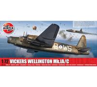 AIRFIX - Model Set - A08019A Vickers Wellington Mk,Ia ou C Kit de Construction de Maquettes d'Avion en Plastique pour Adultes et enfants de 8 Ans et Plus,- Modèle à L'Échelle 1:72