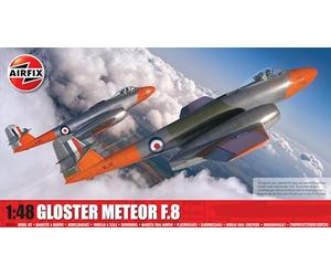 Airfix Model Set - A09182A Gloster Meteor F,8 Kit de Construction de Maquettes d'avion en Plastique pour Adultes et Enfants à Partir de 8 Ans,- Modèle à L'Échelle 1:48