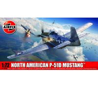Airfix Model Set - A01004B North American P-51D Mustang Kit de Construction de Maquettes d'Avion en Plastique pour Adultes et enfants de 8 Ans et Plus, Modèle à L'Échelle 1:72