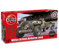 Airfix Maquette Willys MB Jeep avec remorque et canon 6pdr – 1:72e