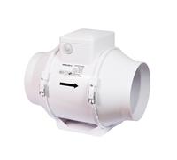 Airflow Aventa 100T Extracteur à flux mixte - 21W, 40-52 l/s, IPX4, compact, 100mm, garantie 3 ans