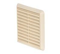 Airflow® Grille d'aération murale extérieure en plastique beige pour conduit de 100 mm, sortie d'air résistante aux intempéries - 154 mm x 154 mm
