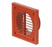 Airflow® Grille d'aération murale extérieure en plastique terre cuite pour conduit de 150 mm, sortie d'air résistante aux intempéries - 187 mm x 187 mm