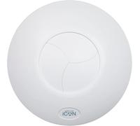 Airflow iCON 15 Aspirateur de salle de bain avec minuterie - Iris breveté, ouverture/fermeture automatique, 28,8 dB, 19 l/s, 100 mm, minuterie 1 à 30 min, En-Suite, garantie 3 ans