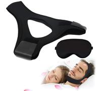 Airflow Jaw Strap,Sangle De Mâchoire Veralabs Airflow,Veralabs Air Flow Jaw Strap for Sleeping,Réglable Pour Apnée Du Sommeil Ronflement Chin Strap,Adjustable Chin Strap for Snoring Men & Women (1set)