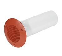 Airflow® Kit de conduit mural creux - 150 mm de diamètre x 350 mm de long - Conduit plastique rigide avec grille en terre cuite et vis - Hermétique, facile à installer