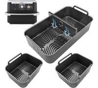 AirFlow Pro™ Moules en Silicone pour Ninja Foodi FlexDrawer AF500EU 10,4 L | 1 Moule Pleine Largeur avec Séparateur + 2 Moules Individuels | 3 Pièces, Passe au Lave-vaisselle | iStock Kitchen