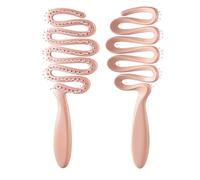 Airflows Peigne texturisant pour cheveux plats Crée des volumes naturels Construction ABS pour coiffer couronnes texturées Brosse à cheveux