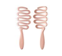 Airflows Peigne texturisant pour cheveux plats Crée des volumes naturels Construction ABS pour coiffer couronnes texturées Brosse à cheveux