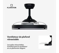 AirFold | Ventilateur de plafond intelligent | Pales rétractables | Lumière LED à intensité variable | Connecté D