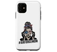 Airforce Mom Apparel American Messy Chignon Cheveux Airforce Mom Coque pour iPhone 11