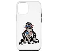 Airforce Mom Apparel American Messy Chignon Cheveux Airforce Mom Coque pour iPhone 12/12 Pro