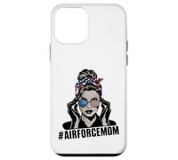 Airforce Mom Apparel American Messy Chignon Cheveux Airforce Mom Coque pour iPhone 12 Mini