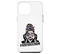 Airforce Mom Apparel American Messy Chignon Cheveux Airforce Mom Coque pour iPhone 12 Pro Max