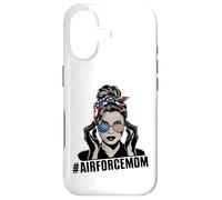 Airforce Mom Apparel American Messy Chignon Cheveux Airforce Mom Coque pour iPhone 17
