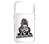 Airforce Mom Apparel American Messy Chignon Cheveux Airforce Mom Coque pour iPhone 17 Pro