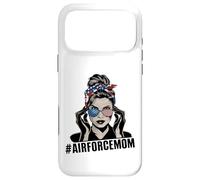 Airforce Mom Apparel American Messy Chignon Cheveux Airforce Mom Coque pour iPhone 17 Pro Max